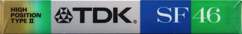 Compact Cassette TDK SF 46 "SF-46G" Type II Chrome 1987 Japan