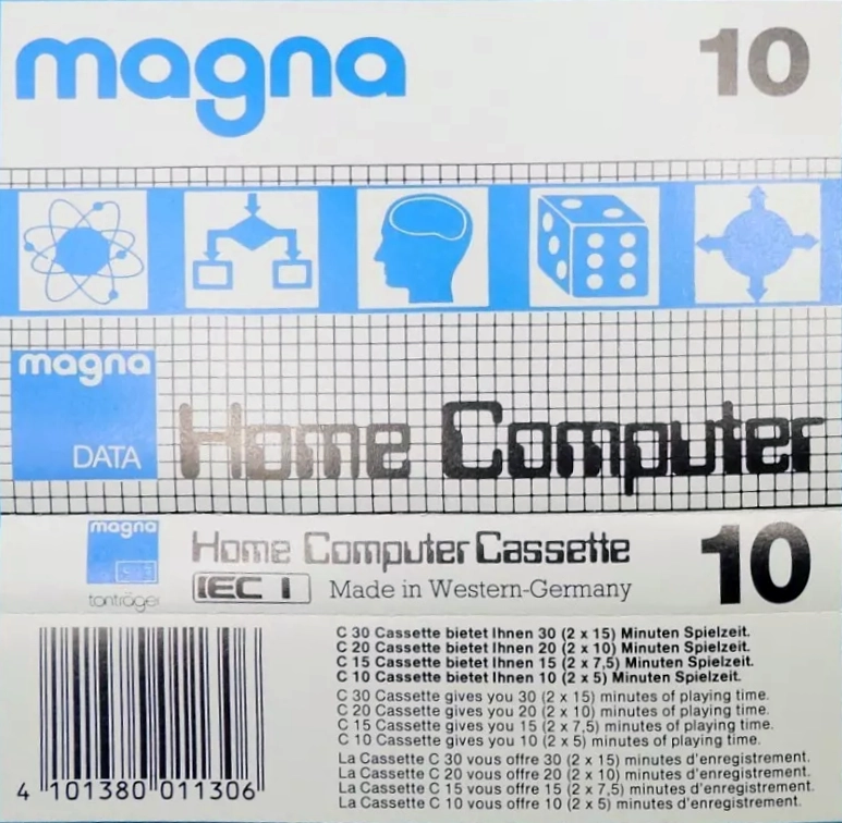 Compact Cassette Magna Home Computer 10 Computer Cassette 1983 Europe