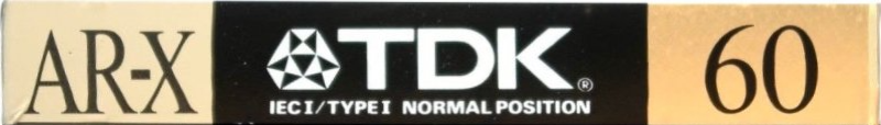 Compact Cassette TDK AR-X 60 Type I Normal 1988 Australia, Europe
