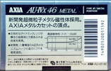 Compact Cassette AXIA AU-IVx 46 Type IV Metal 1991 Japan
