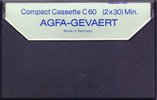 Compact Cassette AGFA 60 Type I Normal 1972 Europe