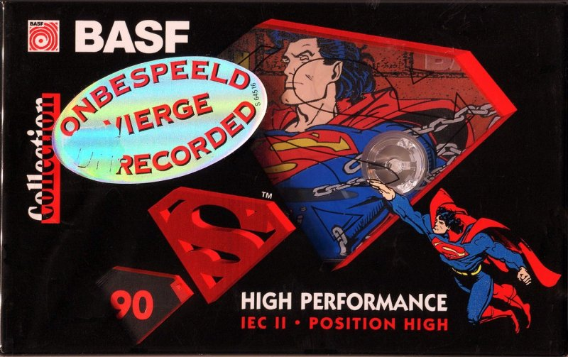 Compact Cassette BASF High Performance II 90 "Superman" Type II Chrome 1995 Europe