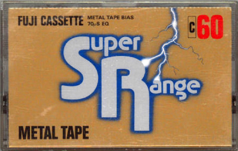 Compact Cassette Fuji SR 60 "Super Range" Type IV Metal 1977 Japan