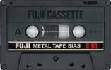 Compact Cassette Fuji SR 60 "Super Range" Type IV Metal 1977 Japan