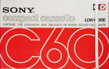 Compact Cassette Sony 60 Type I Normal 1973 Japan