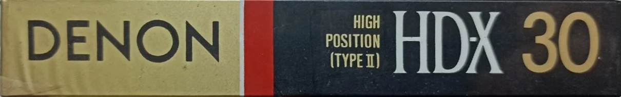 Compact Cassette Denon HD-X 30 "HD-X30P" Type II Chrome 1989 Japan