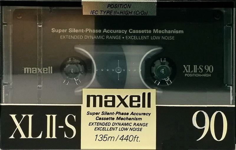 Compact Cassette Maxell XLII-S 90 Type II Chrome 1988 Europe