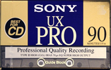 Compact Cassette Sony UX-Pro 90 Type II Chrome 1992 North America