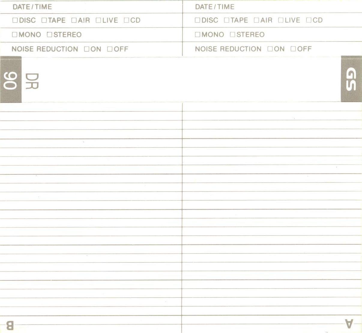 Compact Cassette Goldstar Fun 90 "DR Dream" Type I Normal 1992 Europe, USA