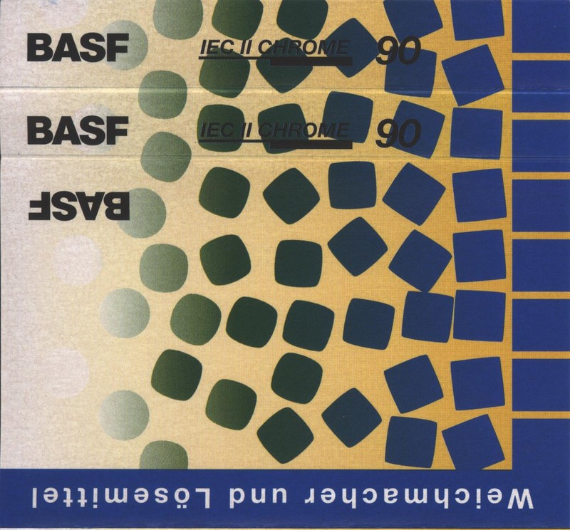 Compact Cassette BASF 90 "Weichmacher und Losemittel" Type II Chrome 1992 Germany