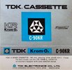 Compact Cassette TDK KR Krom 90 Type II Chrome 1972 USA