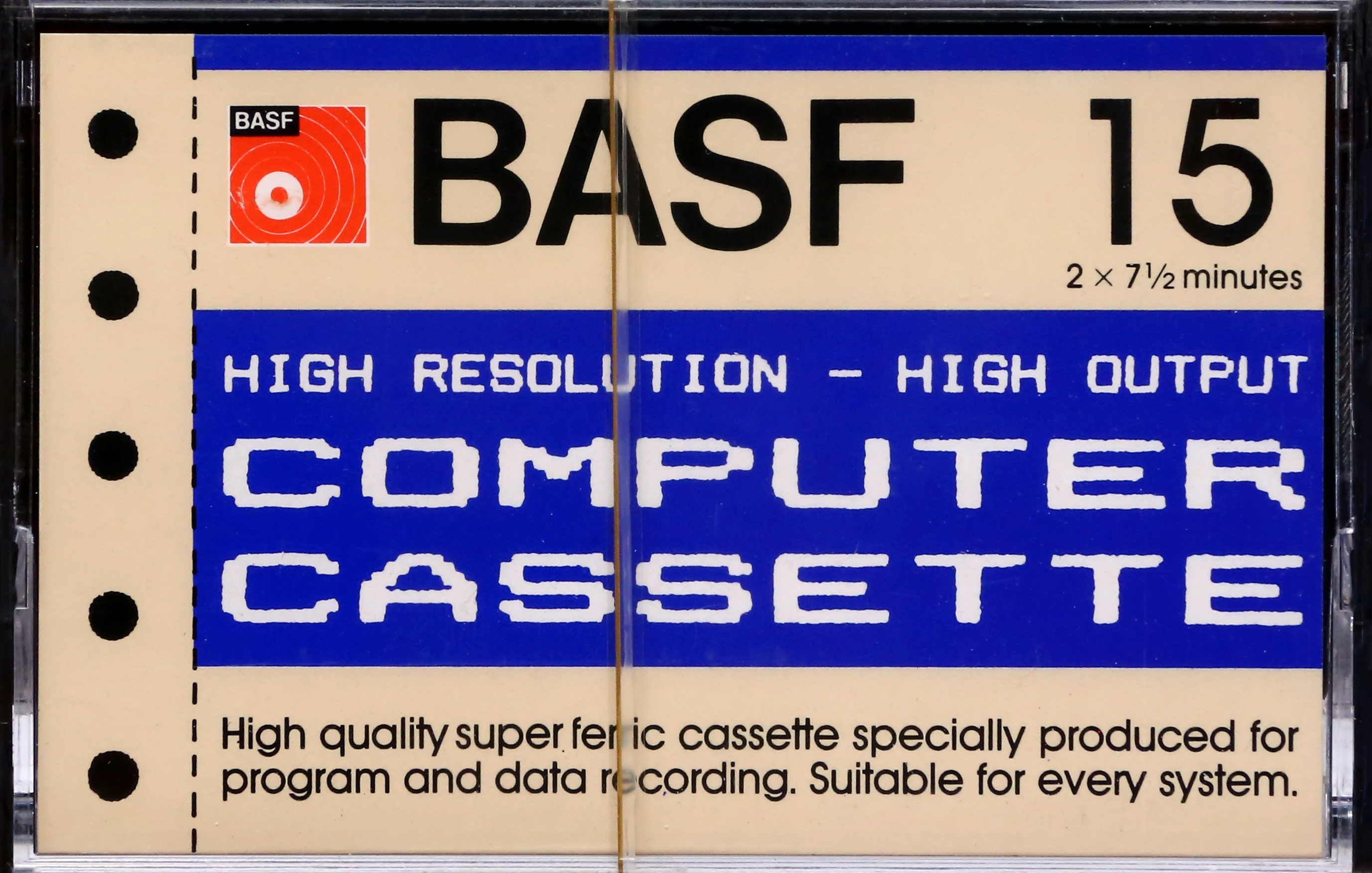 Compact Cassette BASF 15 Computer Cassette UK