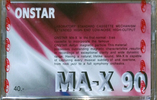 Compact Cassette ONSTAR 90 "MA-X" Type I Normal Thailand