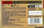 Compact Cassette TDK SF 60 Type II Chrome 1988 Australia, Europe