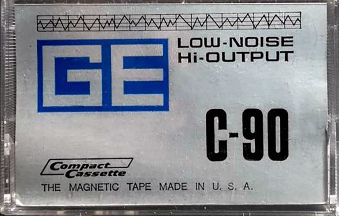Compact Cassette GE / General Electric 90 Type I Normal 1975 USA