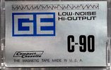 Compact Cassette GE / General Electric 90 Type I Normal 1975 USA