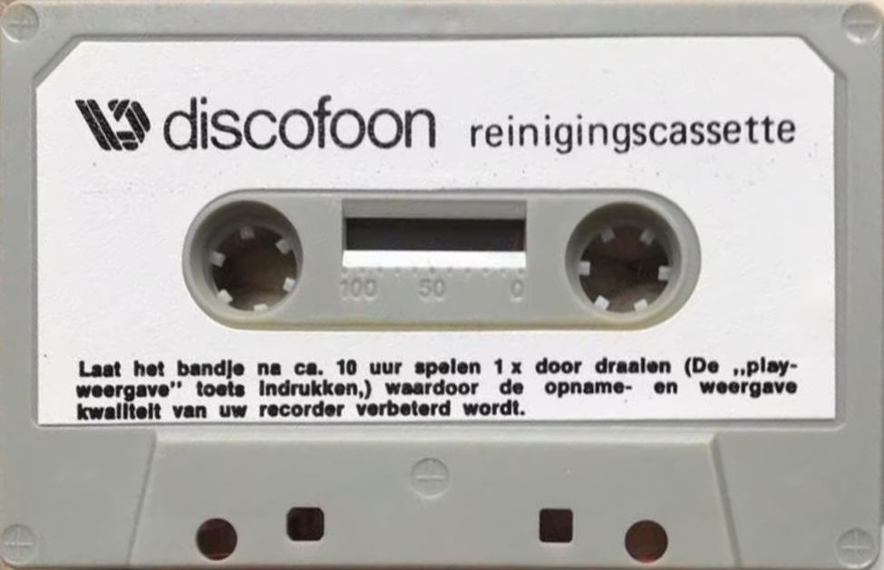 Compact Cassette Discofoon Cleaning Cassette Netherlands