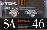 Compact Cassette TDK SA 46 "SA-46SE" Type II Chrome 1990 Australia, Europe
