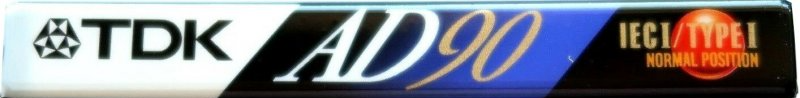 Compact Cassette TDK AD 90 "AD-90" Type I Normal 1992 Thailand