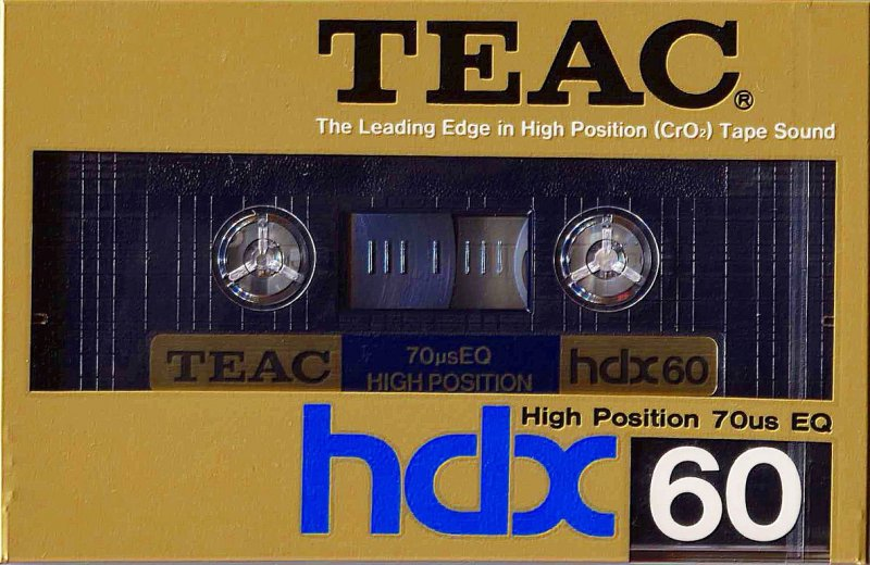 Compact Cassette Teac HDX 60 Type II Chrome 1984 USA