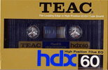 Compact Cassette Teac HDX 60 Type II Chrome 1984 USA