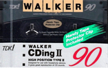 Compact Cassette TDK Walker CDing 2 90 "WCD2-90" Type II Chrome 1992 Japan