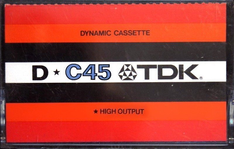 Compact Cassette TDK D 45 Type I Normal 1972 Europe, USA