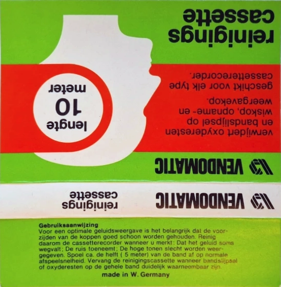 Compact Cassette Vendomatic Cleaning Cassette 1978 Netherlands