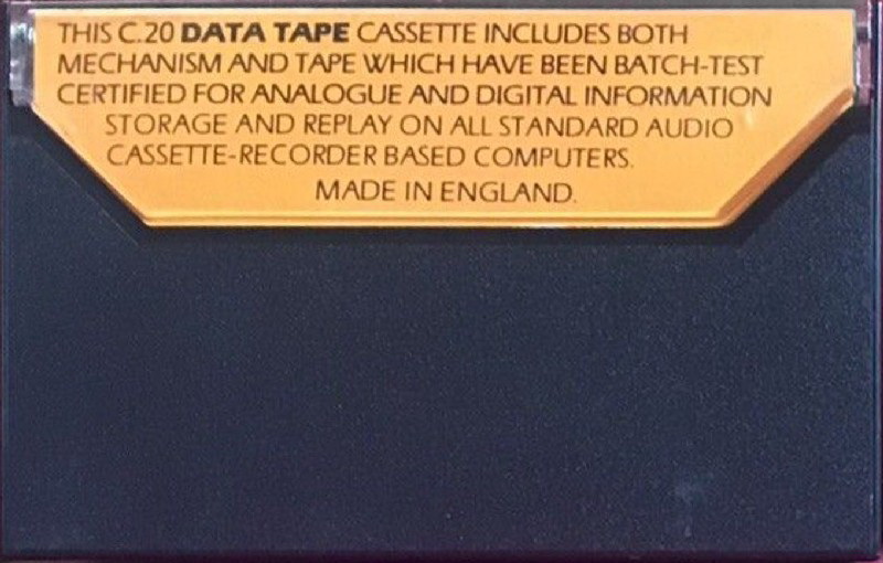 Compact Cassette Replica 20 Computer Cassette England