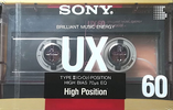 Compact Cassette Sony UX 60 Type II Chrome 1988 Japan