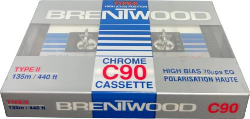 Compact Cassette Brentwood 90 Type II Chrome 1984 Canada