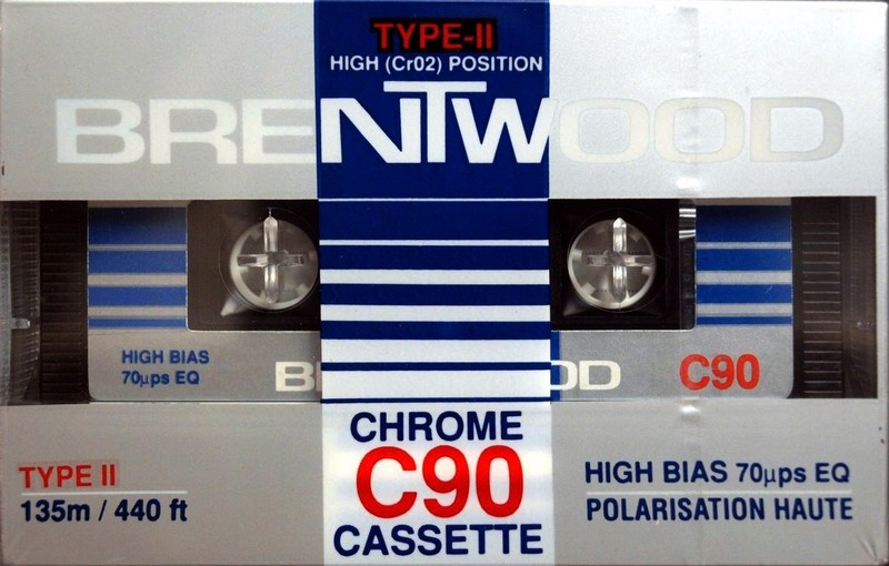 Compact Cassette Brentwood 90 Type II Chrome 1984 Canada