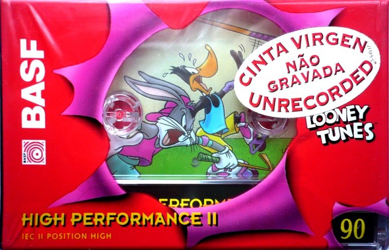 Compact Cassette BASF High Performance II 90 "Looney Tunes Edition I" Type II Chrome 1995 Europe