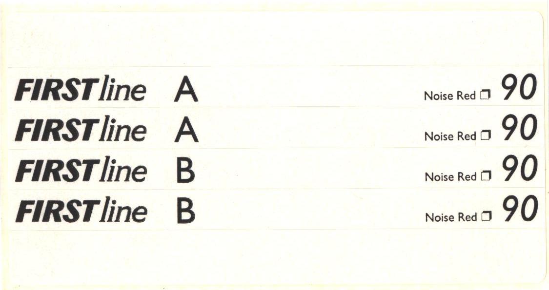 Compact Cassette First Line 90 "CRF CX-II" Type II Chrome 1993 Spain