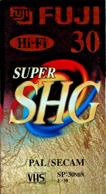 VHS, Video Home System Fuji SHG 30 "SHG E-30" Type I Normal Worldwide