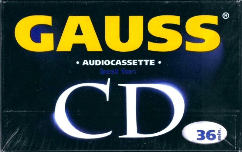 Compact Cassette Gauss CD 36 Type I Normal 1997 Latin America