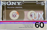 Compact Cassette Sony UX 60 Type II Chrome 1986 USA