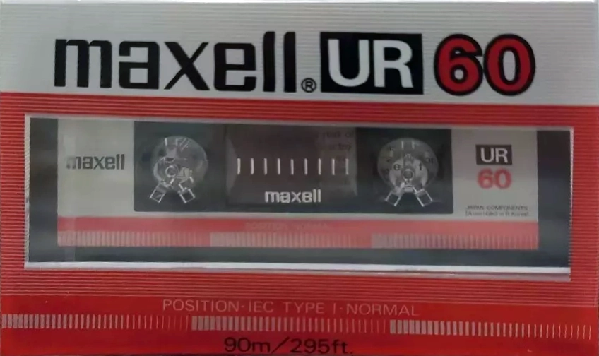 Compact Cassette Maxell UR 60 Type I Normal 1985 Japan