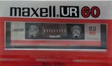 Compact Cassette Maxell UR 60 Type I Normal 1985 Japan