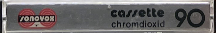 Compact Cassette Sonovox 90 Type II Chrome 1980 Portugal
