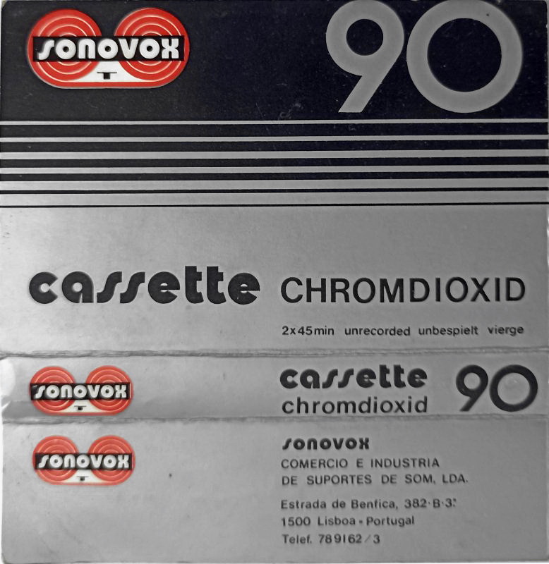 Compact Cassette Sonovox 90 Type II Chrome 1980 Portugal