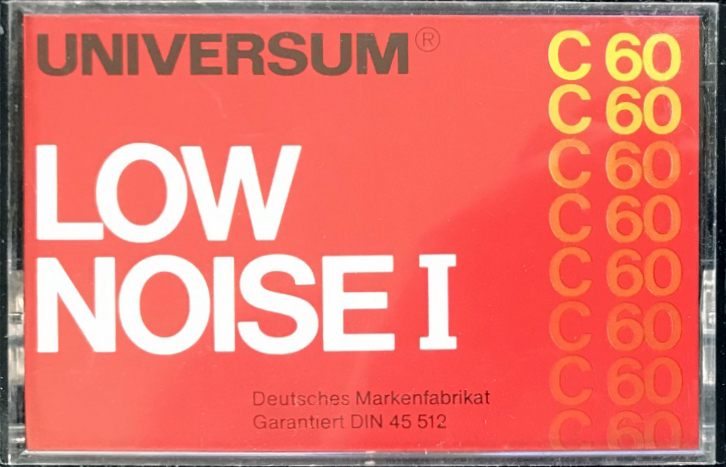 Compact Cassette Universum 60 "Low Noise I" Type I Normal 1981 Europe