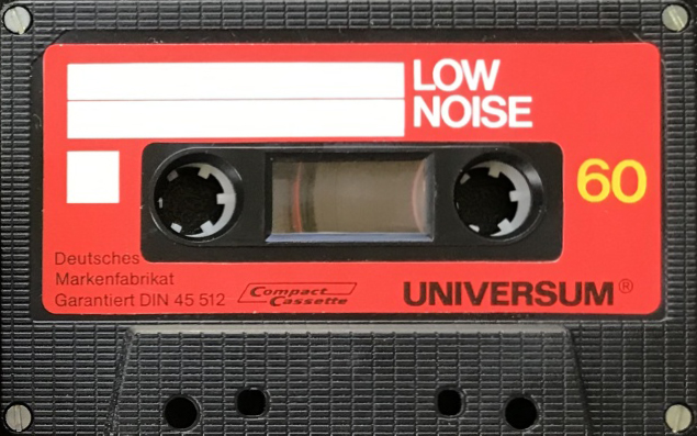 Compact Cassette Universum 60 "Low Noise I" Type I Normal 1981 Europe