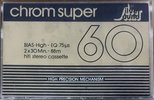 Compact Cassette Silver Sound Chrom Super 60 Type II Chrome 1987 Germany