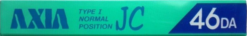 Compact Cassette AXIA JC 46 "JC 46 CB" Type I Normal 1985 Japan