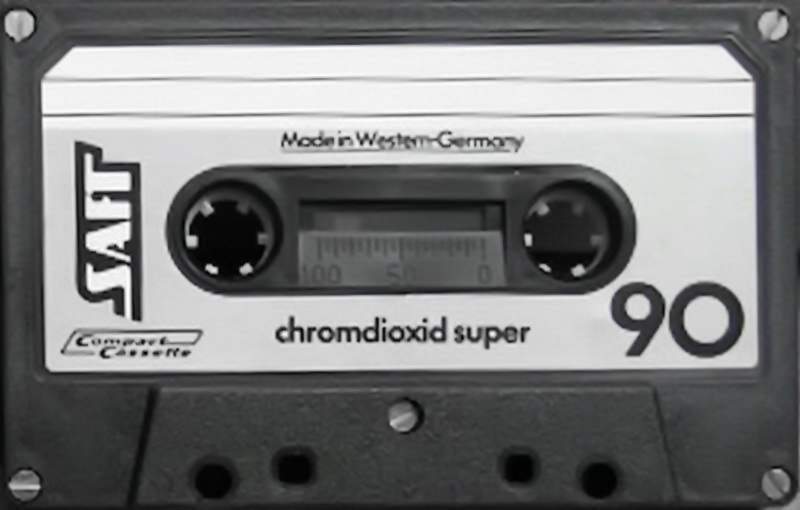 Compact Cassette Saft 90 Type II Chrome 1981 Germany