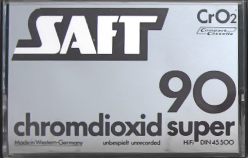 Compact Cassette Saft 90 Type II Chrome 1981 Germany