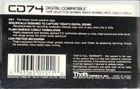 Compact Cassette Thats CD 74 "CD-I" Type I Normal 1987 USA