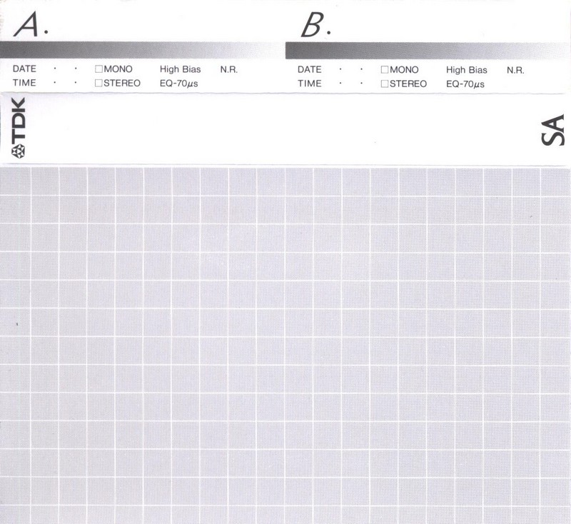 Compact Cassette TDK SA 54 "SA-54F" Type II Chrome 1994 Japan