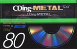 Compact Cassette TDK CDing Metal 80 "CDM-80A" Type IV Metal 1993 Japan